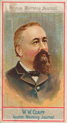 W.W. Clapp, Boston Morning Journal, from the American Editors series (N1) for Allen & Gint..., 1887. Creator: Allen & Ginter.