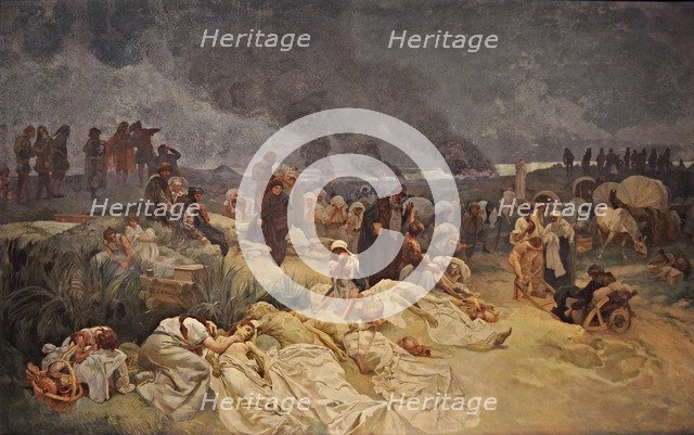 Petr Chelcicky at Vodnany (The cycle The Slav Epic). Artist: Mucha, Alfons Marie (1860-1939)