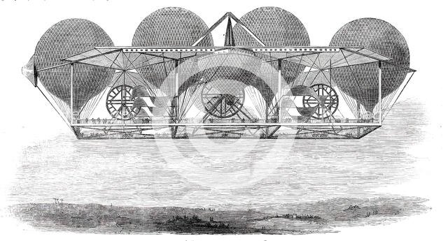 M. Petin's "System of Aerial Navigation", 1850. Creator: Unknown.