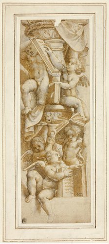 Five Putti with Books, c. 1543. Creator: Unknown.
