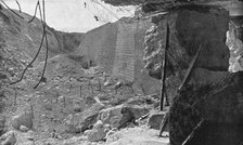 'La perte du fort de Vaux; Un angle du fort le 2 juin, apres deux jours de bombarde...', 1916 (1924) Creator: Unknown.
