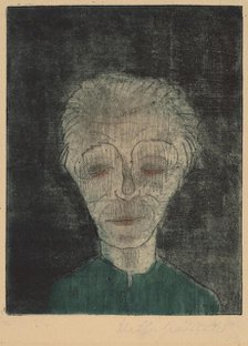 Tired Man (Self-Portrait), 1923. Creator: Walter Gramatté.