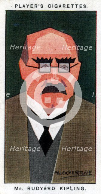 Rudyard Kipling, British writer and poet, 1926.Artist: Alick P F Ritchie