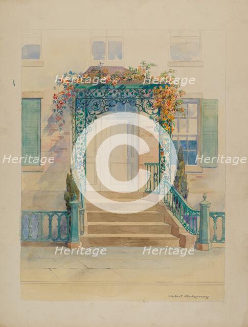 Ornamental Iron, c. 1936. Creator: Gilbert Sackerman.