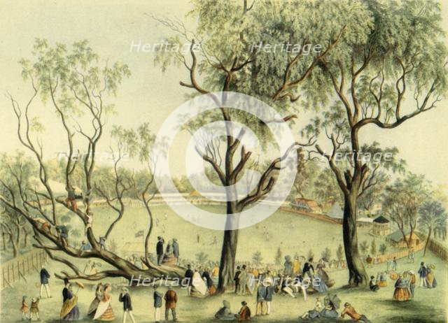 'An XI of England v. XXII of Victoria at Melbourne, 1864', (1947). Creator: Unknown.