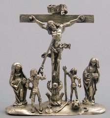 Pendant with the Crucifixion and Attendant Figures, German, ca. 1520. Creator: Unknown.