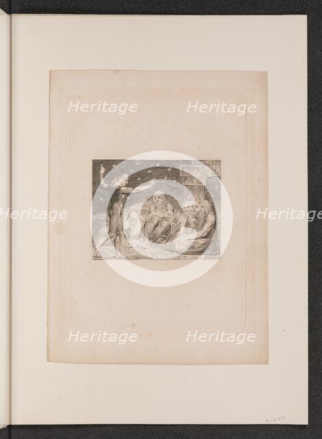 The Wrath of Elihu, 1825. Creator: William Blake.