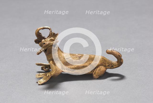 Deer Eating Corn Pendant, c. 1000-1550. Creator: Unknown.