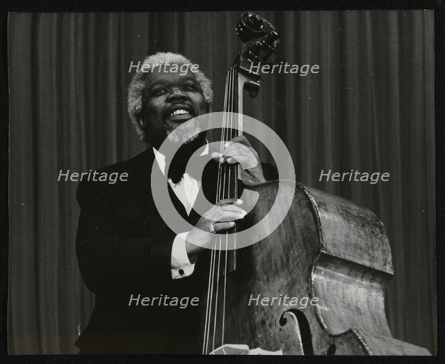 Bassist Arvell Shaw, Stevenage, Hertfordshire, 1984. Artist: Denis Williams