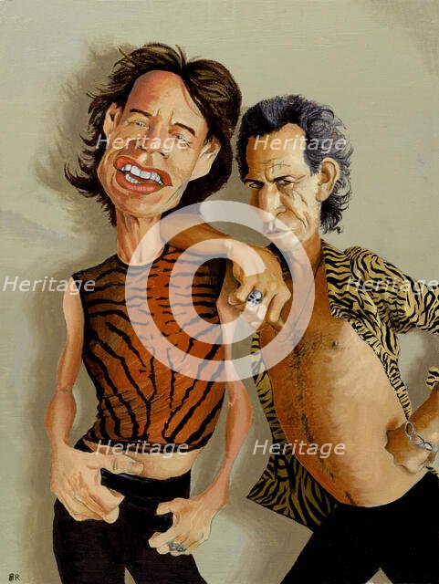 Mick Jagger & Keith Richards. Creator: Dan Springer.