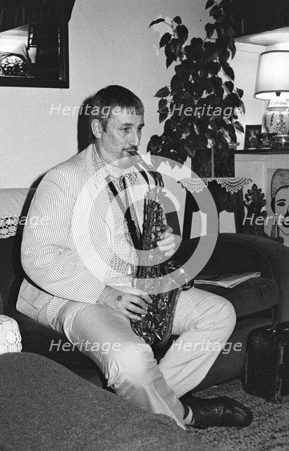 Peter King, At home, London, 1985. Creator: Brian O'Connor.