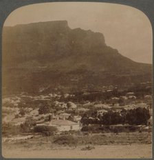 'Cape Town and Table Mountain, west from foot of Signal Hill, South Africa', 1902. Creator: Underwood & Underwood.