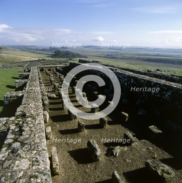 Granaries at Housesteads Fort, Hadrian's Wall, Northumberland, 2010. Creator: Unknown.