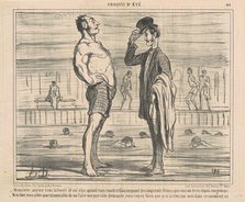 Monsieur, Auriez-vous la bonté de me dire ..., 19th century. Creator: Honore Daumier.