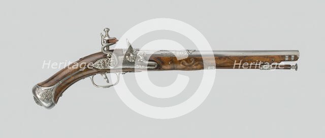 Flintlock Pistol, Italy, c. 1680. Creator: Unknown.