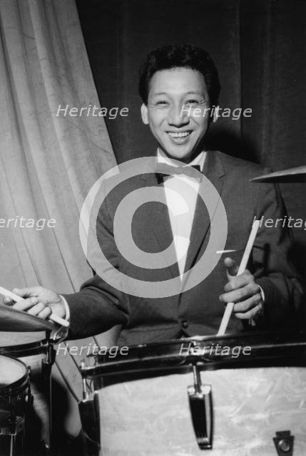 Danny Barcelona on stage on Day 2, Finsbury Park Astoria, London, 1962.  Creator: Brian Foskett.