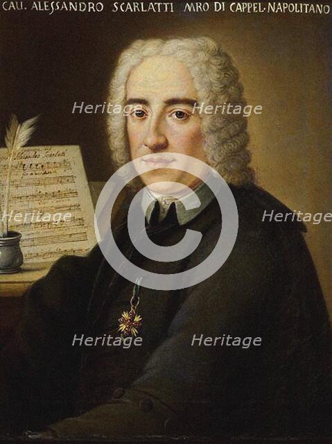 Portrait of Alessandro Scarlatti (1660-1725) , . Creator: Anonymous.