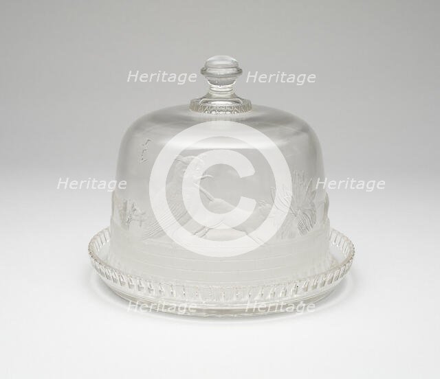 Owl and Pussycat covered tray, 1870/1900. Creator: Unknown.