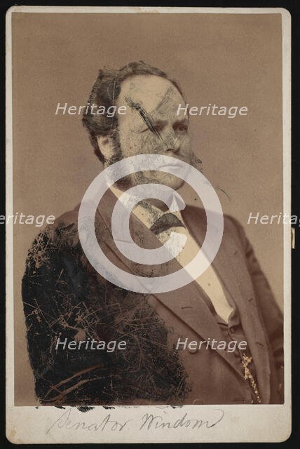Portrait of William Windom (1827-1891), Between 1876 and 1880. Creator: Samuel Montague Fassett.