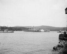 Steamer New York passing through Highlands, Hudson River, N.Y., between 1900 and 1908. Creator: Unknown.