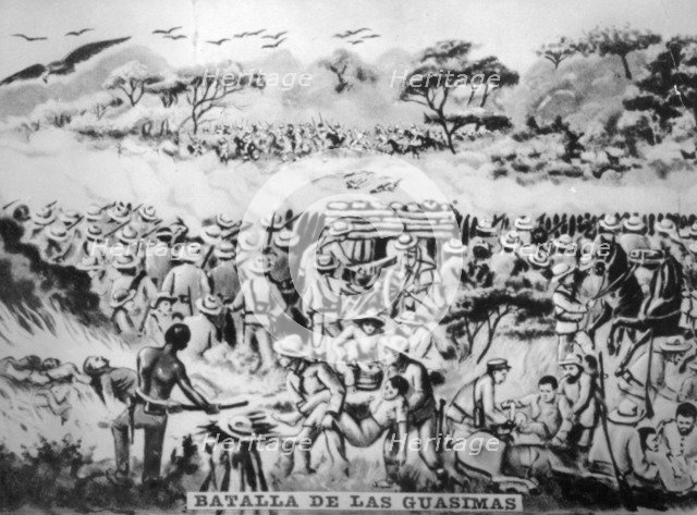 The battle of Guasimas, (1874), 1920s. Artist: Unknown
