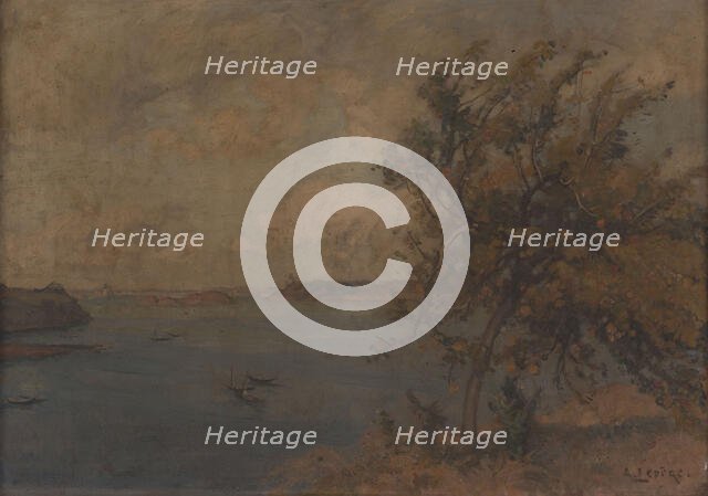 At the seaside. Creator: Auguste Lepere.