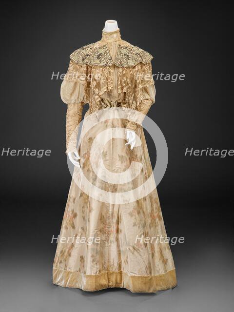 Dress (Bodice, Skirt), 1890s. Creator: Marshall Field & Company.