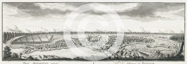 View of Nevyansk factories, ca 1735. Artist: Lürsenius, Johann Wilhelm (1704-1771)