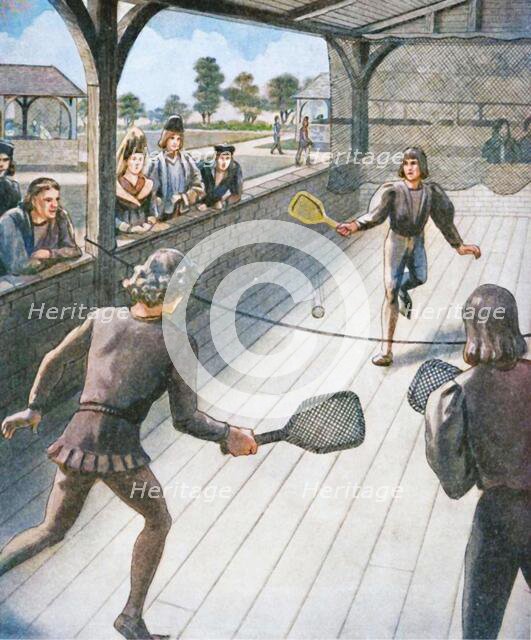 'Tennis in the Days of the Tudors', c1934. Creator: Unknown.