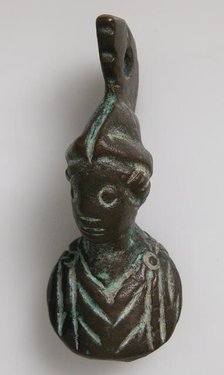 Steelyard Weight with the Bust of Athena, Byzantine, 5th-7th century. Creator: Unknown.