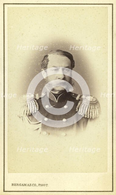 Aleksandr Evgenevich Timashev, head-and-shoulders portrait, facing front..., between 1880 and 86. Creator: Unknown.