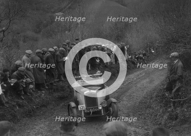 Rover of RW Jaggard competing in the MCC Lands End Trial, 1935. Artist: Bill Brunell.