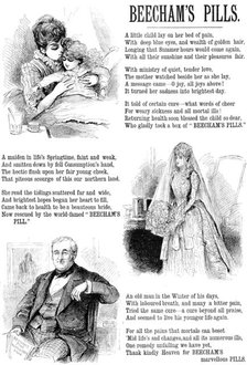 Advertisement for Beecham’s Pills, 1890. Creator: Unknown.