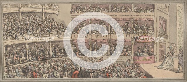 Covent Garden Theatre, 1792., 1792. Creator: Thomas Rowlandson.