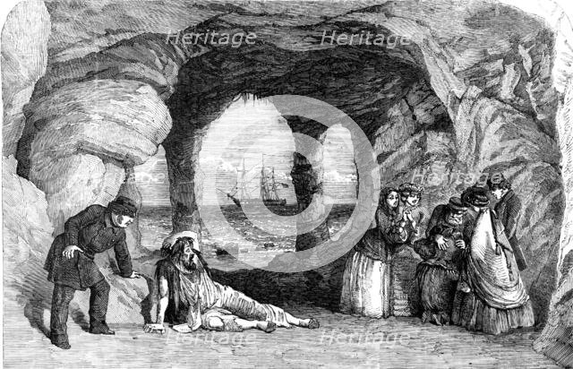 Private Theatricals at Tavistock House - scene from "The Frozen Deep", 1857. Creator: Unknown.