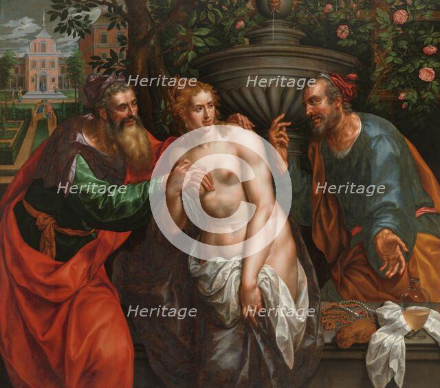 Susanna and the Elders, 1620-1630. Creator: Hendrik de Clerck.