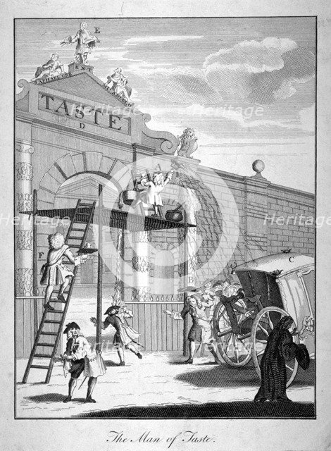 'The Man of Taste', 1731.                                             Artist: Anon