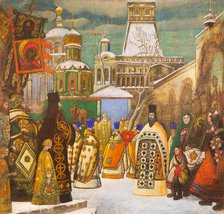 Easter procession. Creator: Brailovsky, Leonid Mikhaylovich (1867-1937).