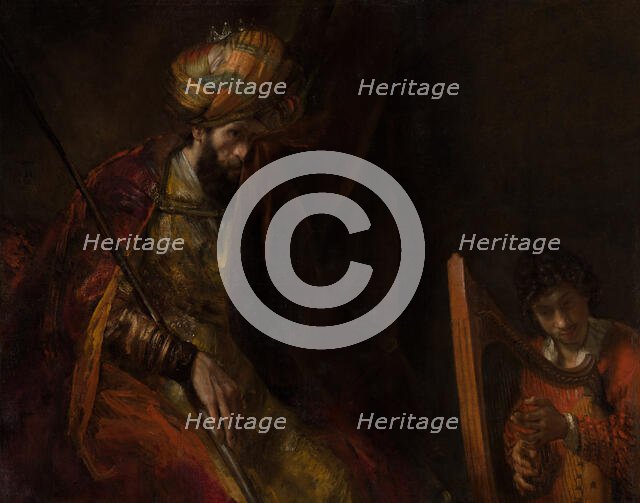 Saul and David, c1650s. Creator: Rembrandt Harmensz van Rijn.