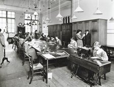 Tailoring class, Barrett Street Trade School for Girls, London, 1915. Artist: Unknown.