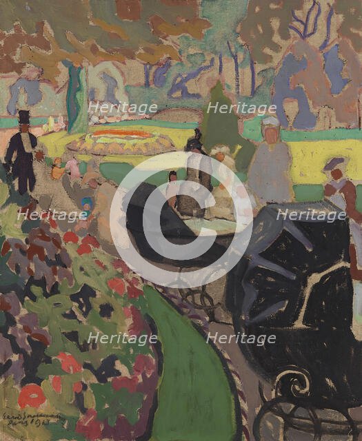 From Luxembourg Park, Paris, 1913. Creator: Eero Snellman.