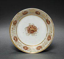 Saucer from Oliver Wolcott, Jr. Tea Service (4 of 6), 1785-1805. Creator: Unknown.