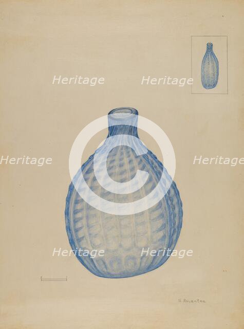 Flask, c. 1936. Creator: Nicholas Amantea.
