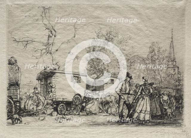 At the Fair St. Jean de Mont, 1906. Creator: Auguste Louis Lepère (French, 1849-1918).