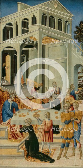Salome Asking Herod for the Head of Saint John the Baptist, 1455/60. Creator: Giovanni di Paolo.
