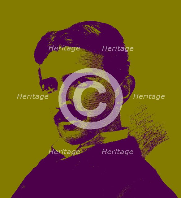 Nikola Tesla (1856-1943). Creator: Sarony, Napoleon (1821-1896).