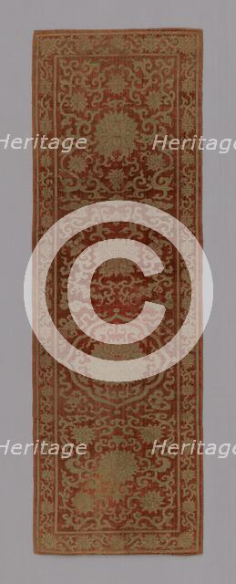 Panel (Furnishing Fabric), China, Qing dynasty (1644-1911), 1875/1900. Creator: Unknown.