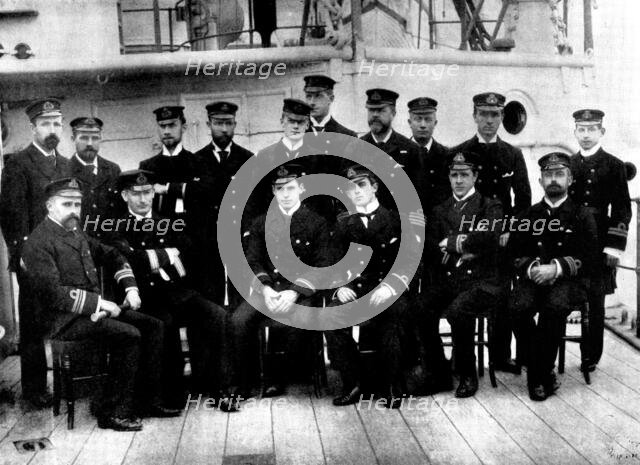 The Expedition against the Sierra Leone Insurgents: officers of H.M.S. "Fox", 1898. Creator: Unknown.
