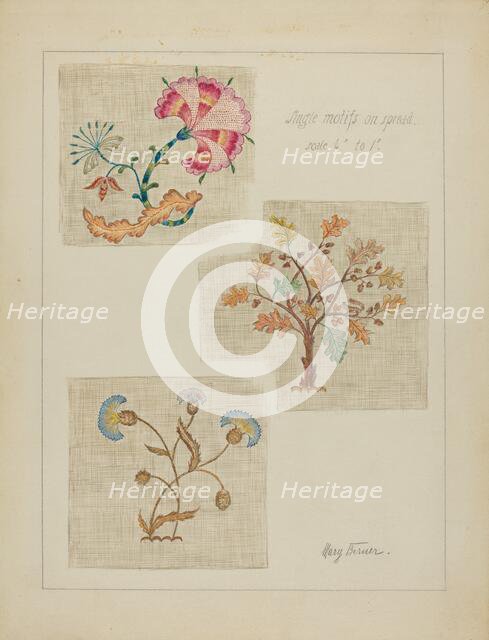 Bedspread, c. 1936. Creator: Mary Berner.