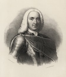 Philip V (1683-1746), called the Animoso, King of Spain from 1700-1746, engraving 1870.